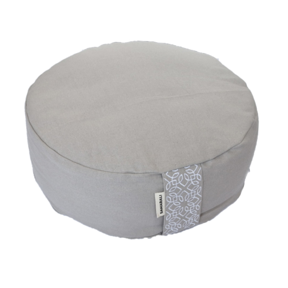 Rond meditatiekussen - XL - Grijs kasteel