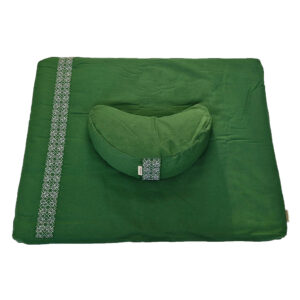 Zafu Zabuton Set met Wigkussen - Bosgroen