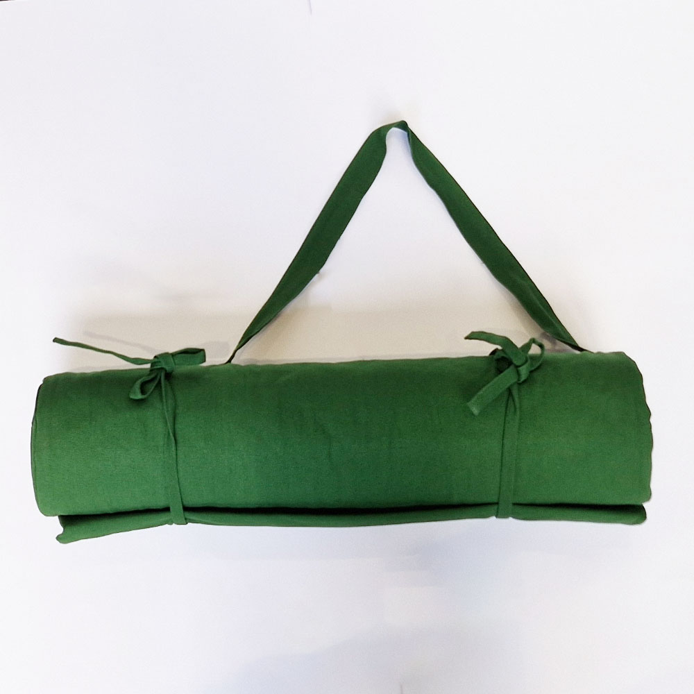 Katoenen yogamat - Bosgroen