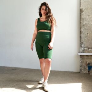 Yoga Shorts - katoen - Groen - S