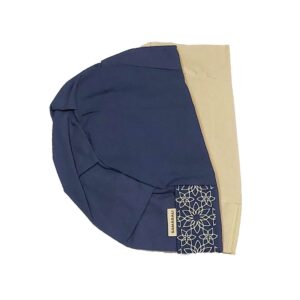Biologisch Katoenen Meditatie Kussenhoezen - Denimblauw - Halve maan kussen