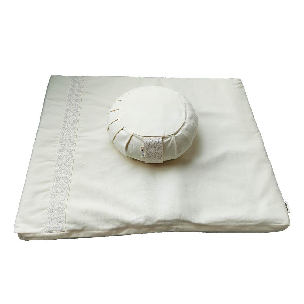 Meditatieset met kussen zafu - Ivoor