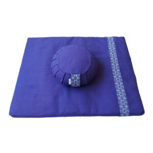 Meditatieset met kussen zafu - Paars