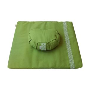 Meditatieset met kussen halve maan - Groen