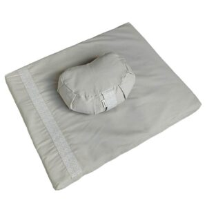 Meditatieset met kussen halve maan - Grijs kasteel