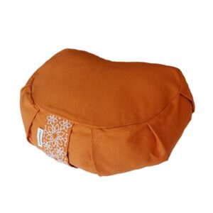 Halvemaan meditatiekussen - Oranje