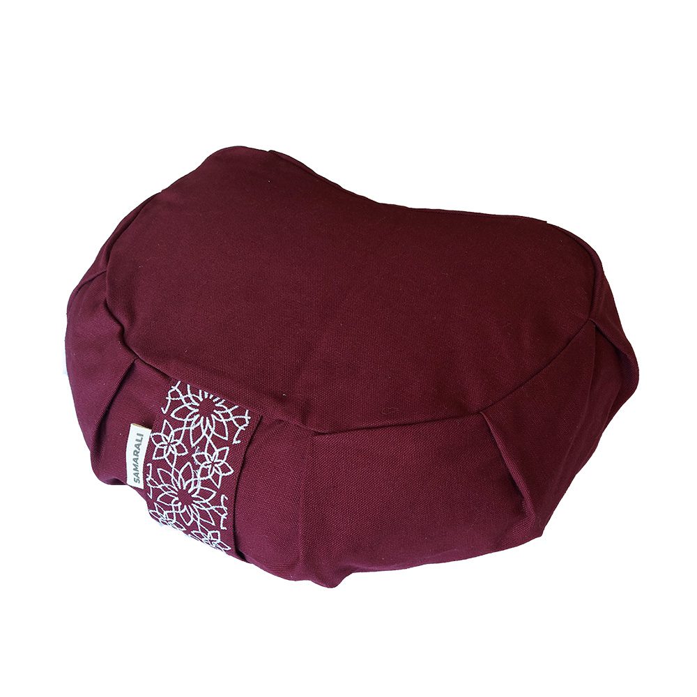 Halvemaan meditatiekussen - Rood