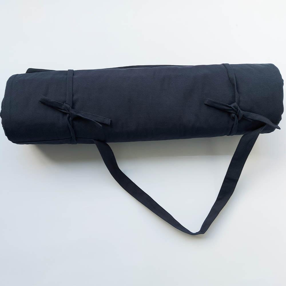 Katoenen yogamat - Marineblauw